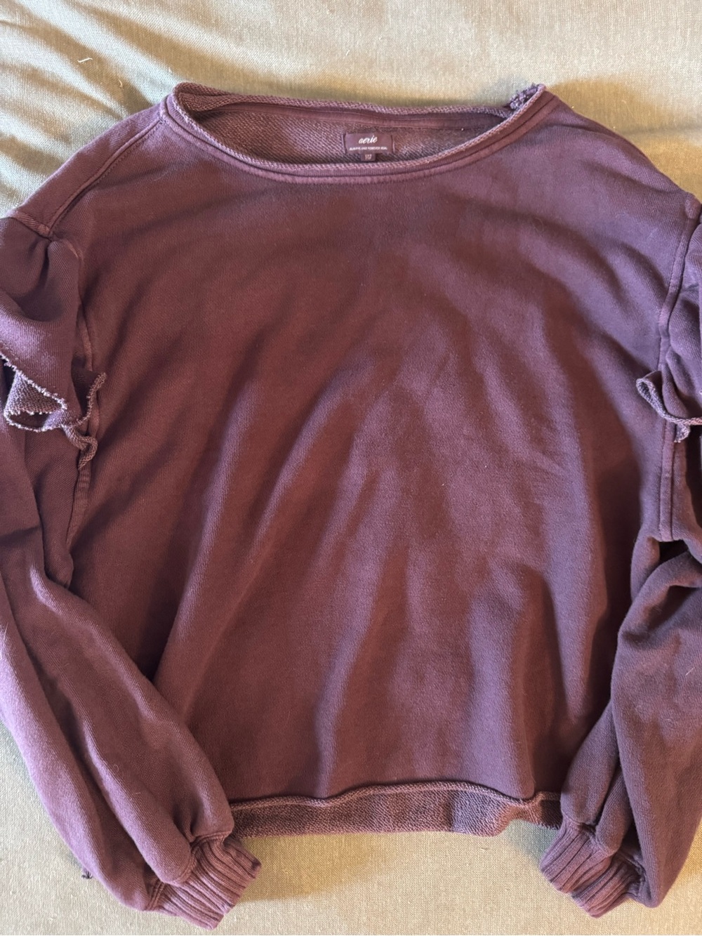 aerie NWT Plum Crewneck Sweatshirt